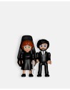 Juguetes Semana Santa Artabán: mujer de mantilla y hombre de traje