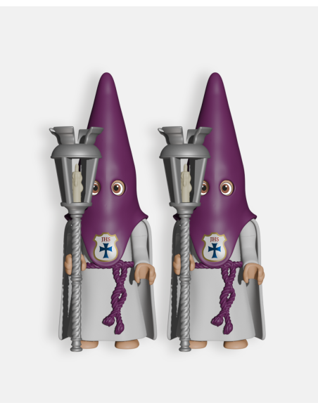 Pack 2 Nazarenos Morado con Farol P2001· Semana Santa · Artabán Juguetes