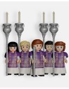 Juguetes Semana Santa Artabán: acólitos morados con pértiga y ciriales