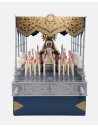 Juguetes Semana Santa Artabán: paso de palio azul con virgen y candelería