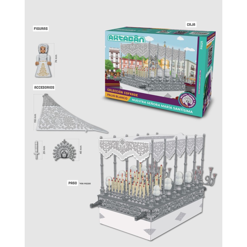 Paso de Palio Blanco P9025 · Semana Santa · Artabán Juguetes