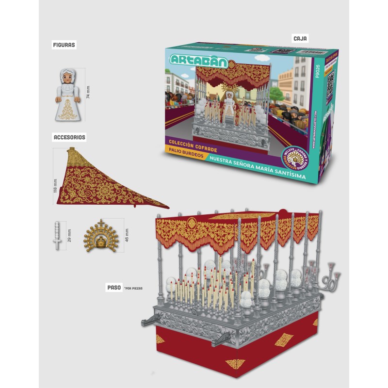 Paso Palio Burdeos P9026 · Semana Santa · Artabán Juguetes