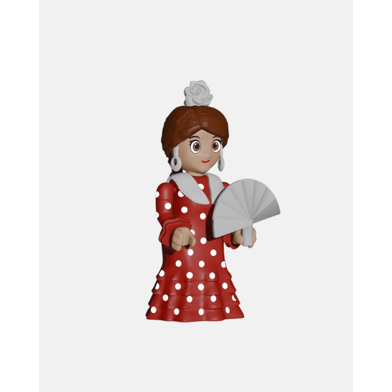 FLAMENCA Roja + Lunares Blancos