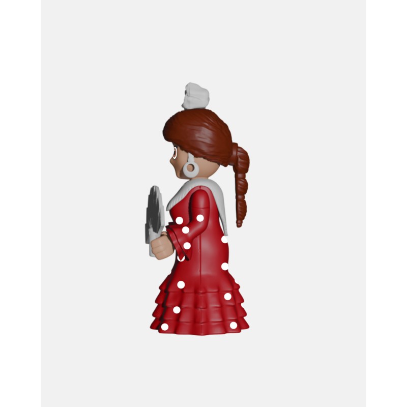 FLAMENCA Roja + Lunares Blancos