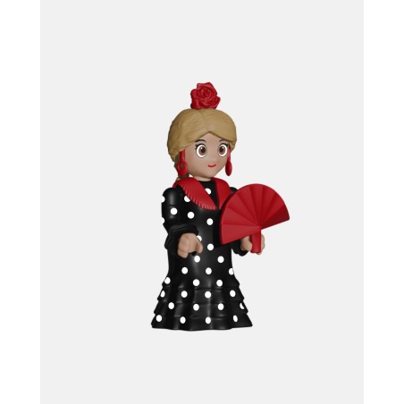 FLAMENCA Negra + Lunares Blancos