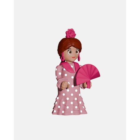 FLAMENCA Rosa Claro + Lunares Blancos