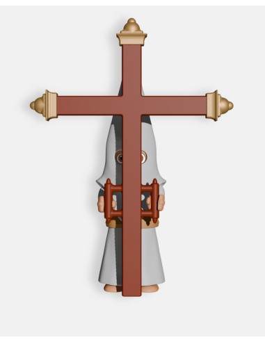 Nazareno Cola Blanco Cruz de Guía B6003 · Semana Santa · Artabán Juguetes