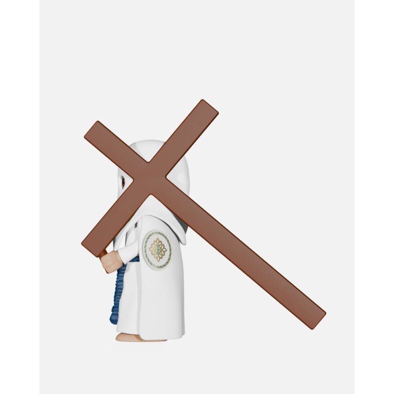 Juguetes Semana Santa Artabán: penitente blanco de capa con cruz