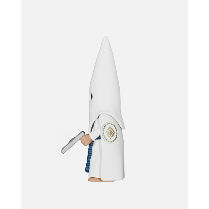 Juguetes Semana Santa Artabán: nazareno blanco de capa con libro de reglas