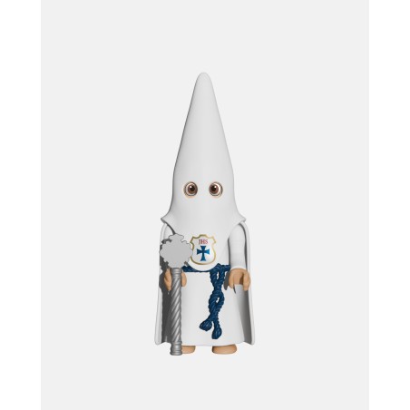 Juguetes Semana Santa Artabán: nazareno blanco de capa con vara corta