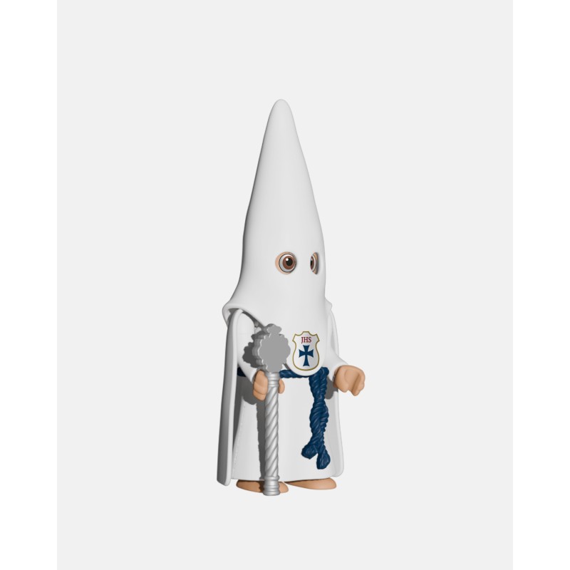 Juguetes Semana Santa Artabán: nazareno blanco de capa con vara corta