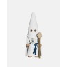 Juguetes Semana Santa Artabán: nazareno blanco de capa con vara dorada