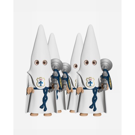 Juguetes Semana Santa Artabán: pack nazareno blanco de capa con bocina