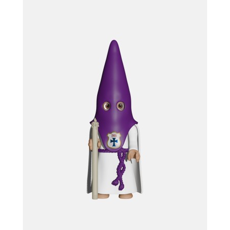 Juguetes Semana Santa Artabán: nazareno morado de capa con cirio
