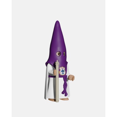 Juguetes Semana Santa Artabán: nazareno morado de capa con cirio