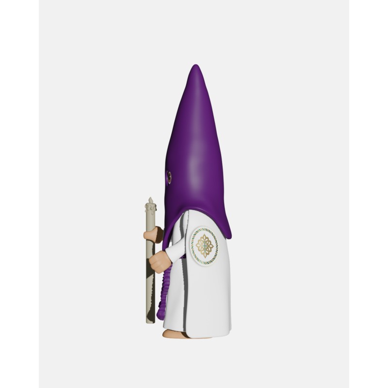 Juguetes Semana Santa Artabán: nazareno morado de capa con cirio