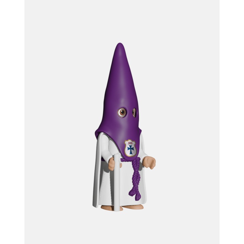 Juguetes Semana Santa Artabán: nazareno morado de capa con palermo
