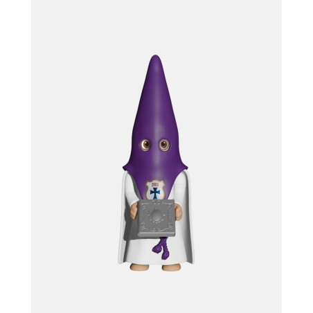 Juguetes Semana Santa Artabán: nazareno morado de capa con libro de reglas
