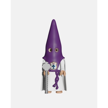 Juguetes Semana Santa Artabán: nazareno morado de capa con vara corta