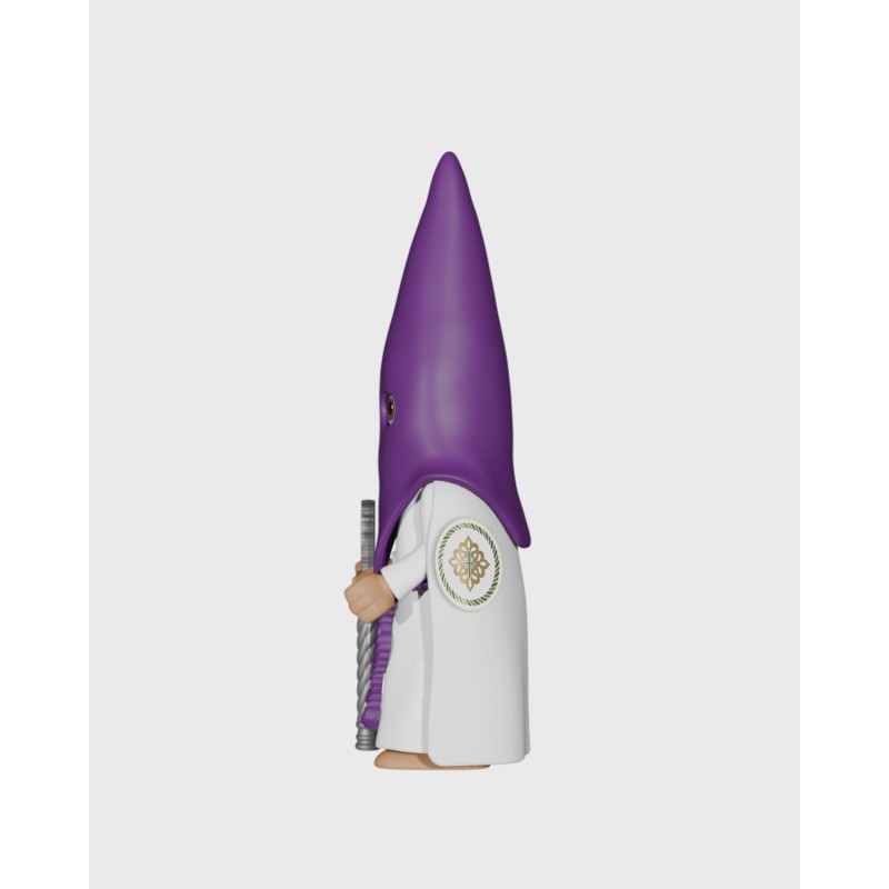 Juguetes Semana Santa Artabán: nazareno morado de capa con vara corta
