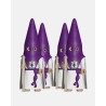 Juguetes Semana Santa Artabán: pack nazareno morado de capa con cirio