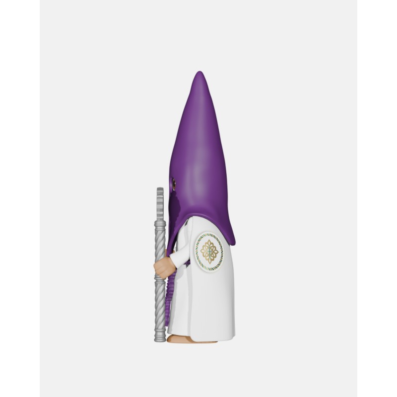 Pack 4 Nazarenos Morado con Vara Larga Plateada P2003 · Semana Santa · Artabán Juguetes