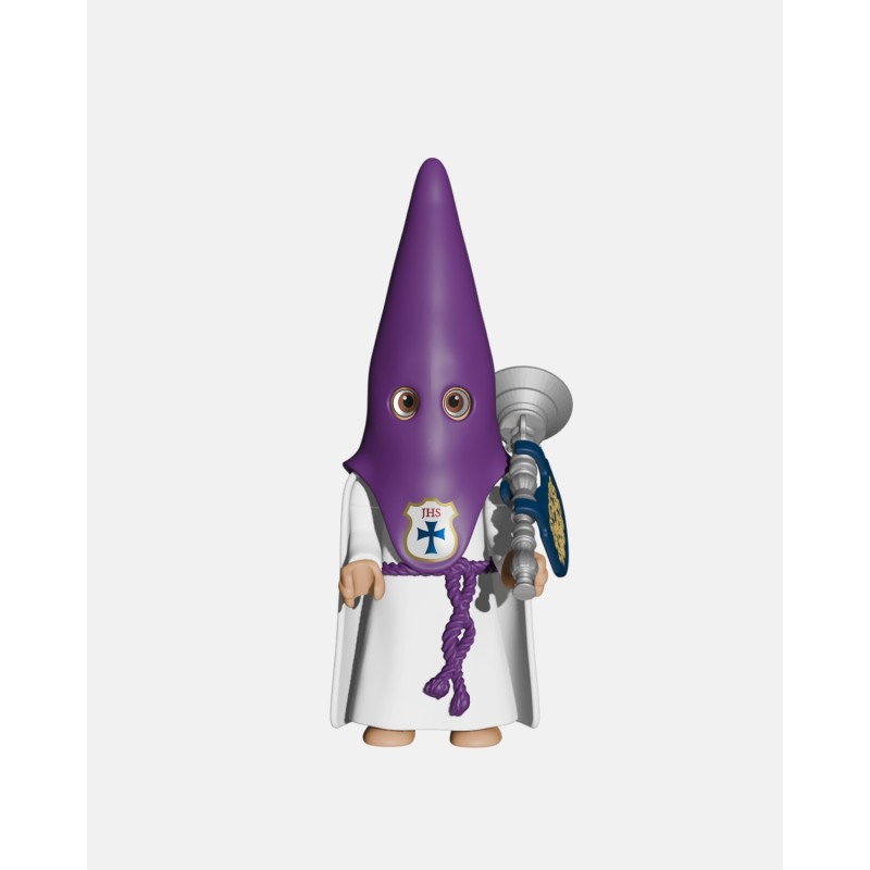 Juguetes Semana Santa Artabán: pack nazareno morado de capa con bocina