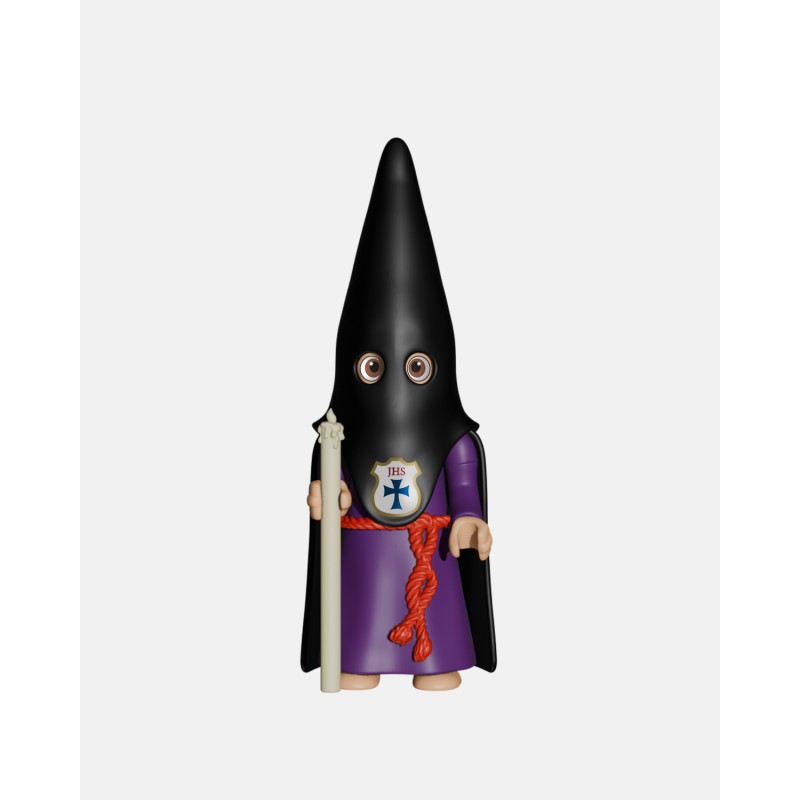 Juguetes Semana Santa Artabán: nazareno negro de capa con cirio