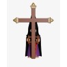 Juguetes Semana Santa Artabán: nazareno negro de capa con cruz de guía