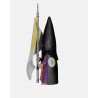 Juguetes Semana Santa Artabán: nazareno negro de capa con bandera pontificia