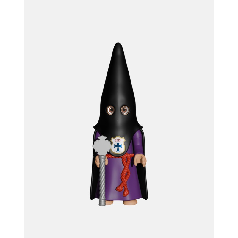 Juguetes Semana Santa Artabán: nazareno negro de capa con vara corta