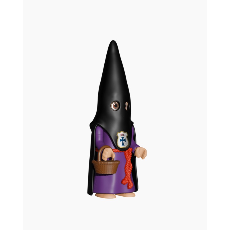 Juguetes Semana Santa Artabán: nazareno negro de capa con cesta