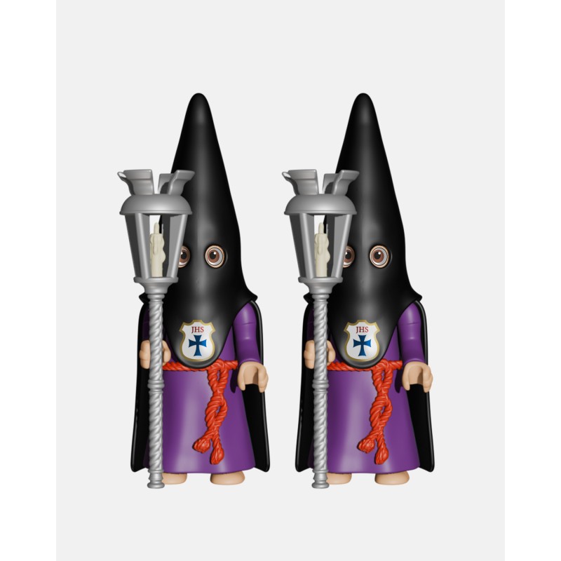 Juguetes Semana Santa Artabán: Pack nazareno negro de capa con farol