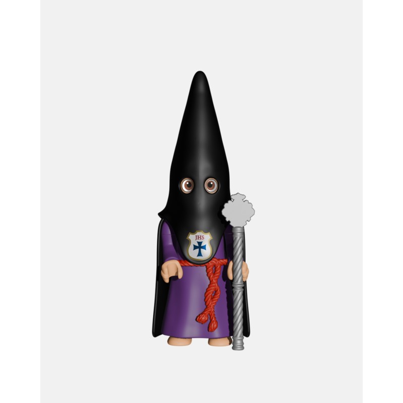 Juguetes Semana Santa Artabán: nazareno negro de capa con vara larga
