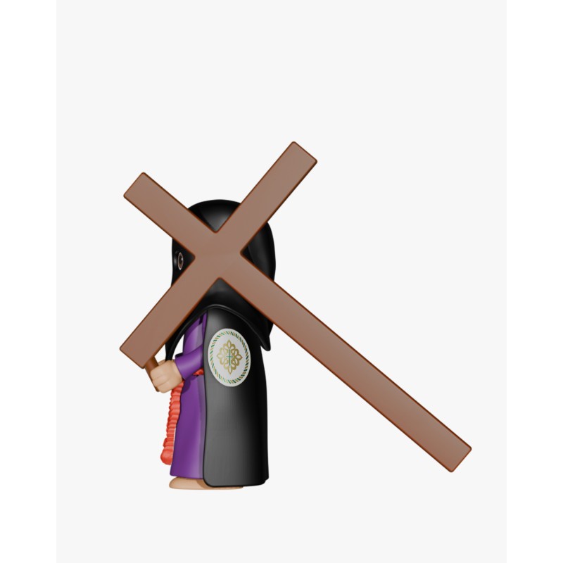 Pack 4 Penitentes Negro con Cruz P3005 · Semana Santa · Artabán Juguetes