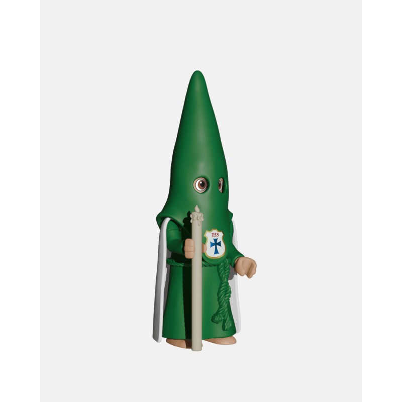 Juguetes Semana Santa Artabán: nazareno verde de capa con cirio
