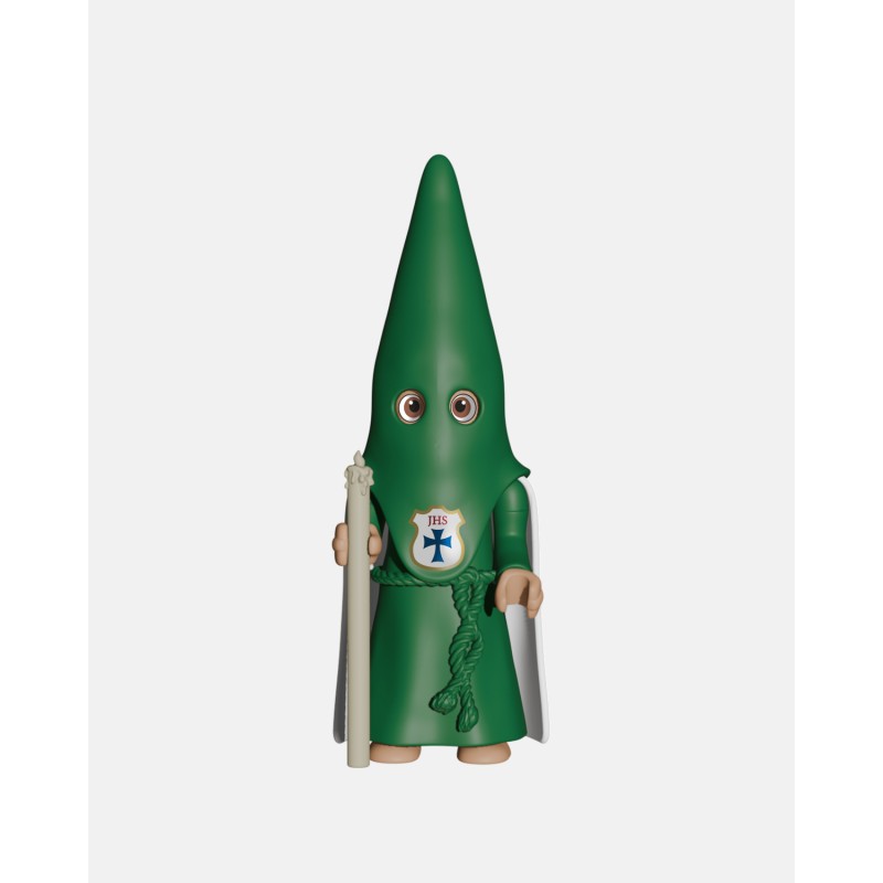 Juguetes Semana Santa Artabán: nazareno verde de capa con cirio