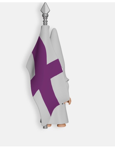 Nazareno Cola Blanco Vara Larga Dorada B6010 · Semana Santa · Artabán Juguetes