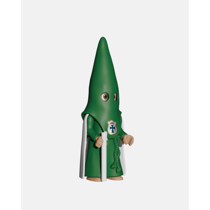 Juguetes Semana Santa Artabán: nazareno verde de capa con palermo