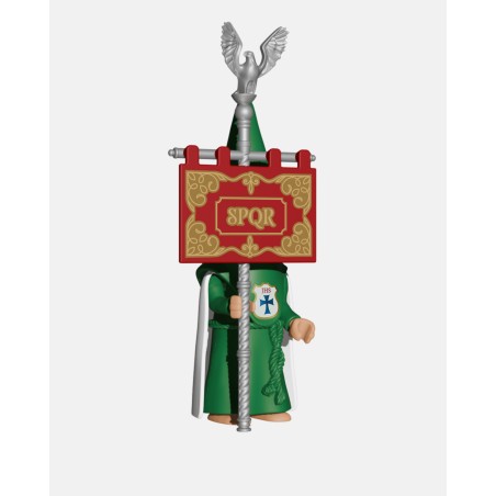 Juguetes Semana Santa Artabán: nazareno verde de capa con senatus