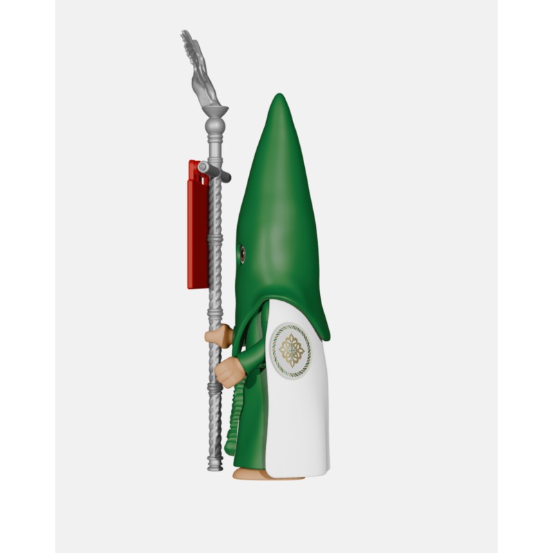 Juguetes Semana Santa Artabán: nazareno verde de capa con senatus