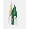 Juguetes Semana Santa Artabán: nazareno verde de capa con bandera pontificia