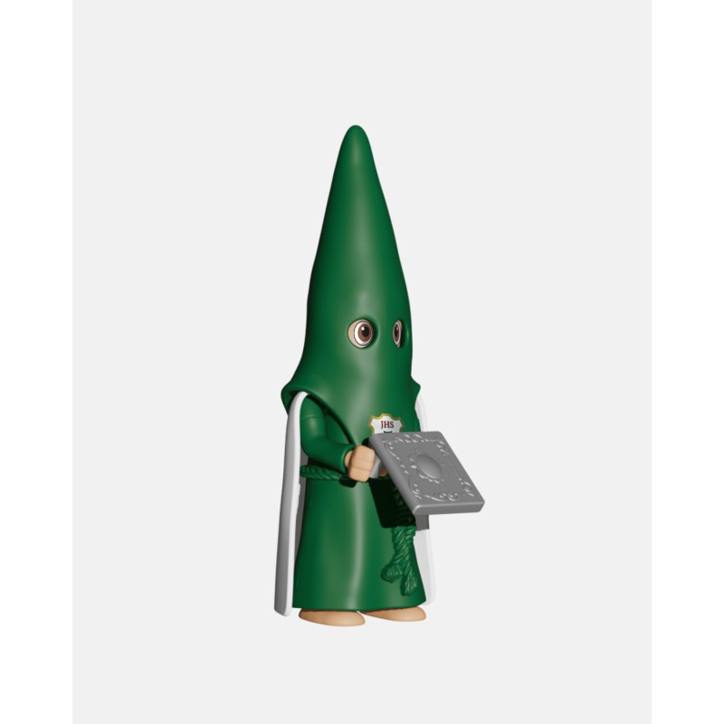 Juguetes Semana Santa Artabán: nazareno verde de capa con libro de reglas