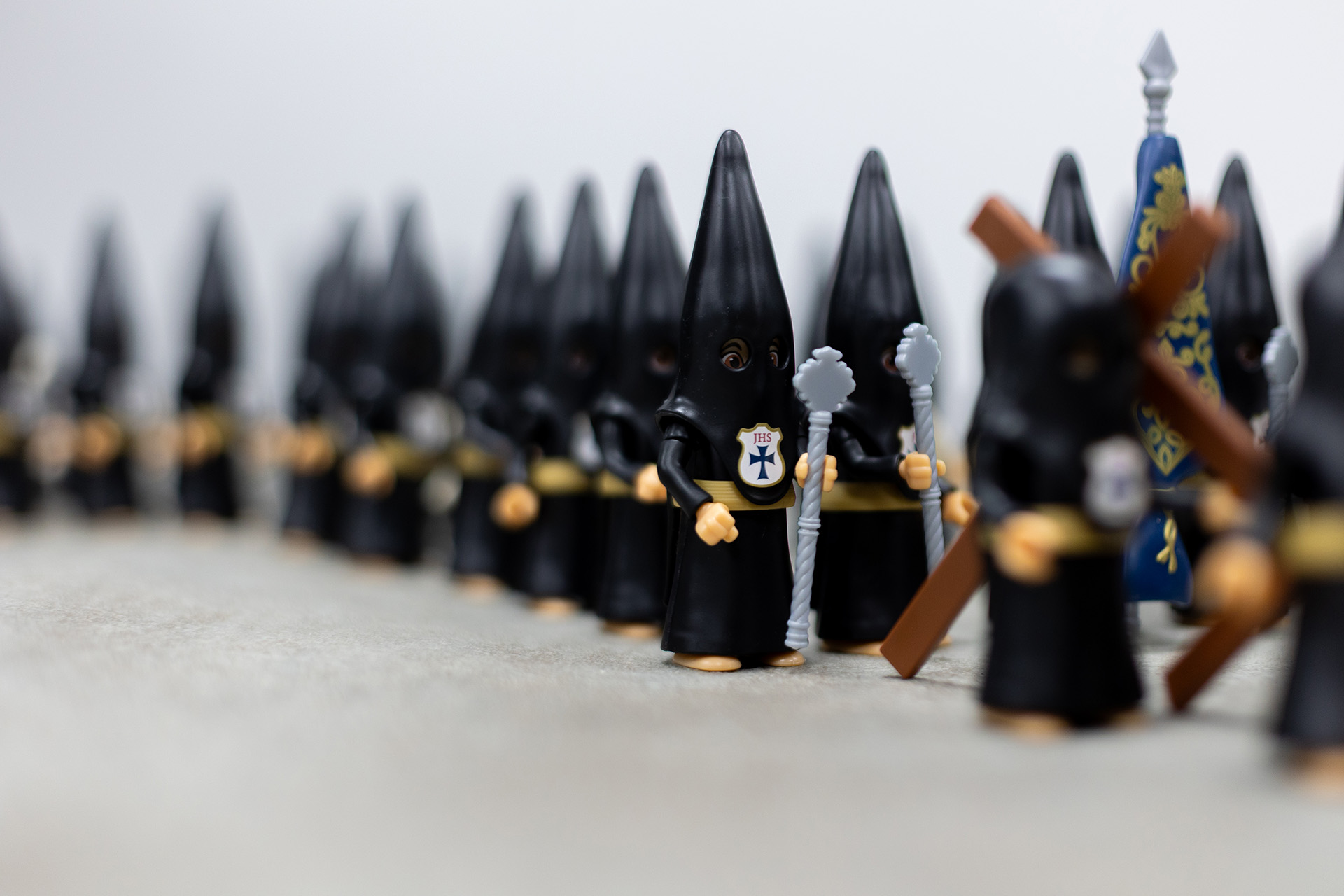 Woman in kitted sweater