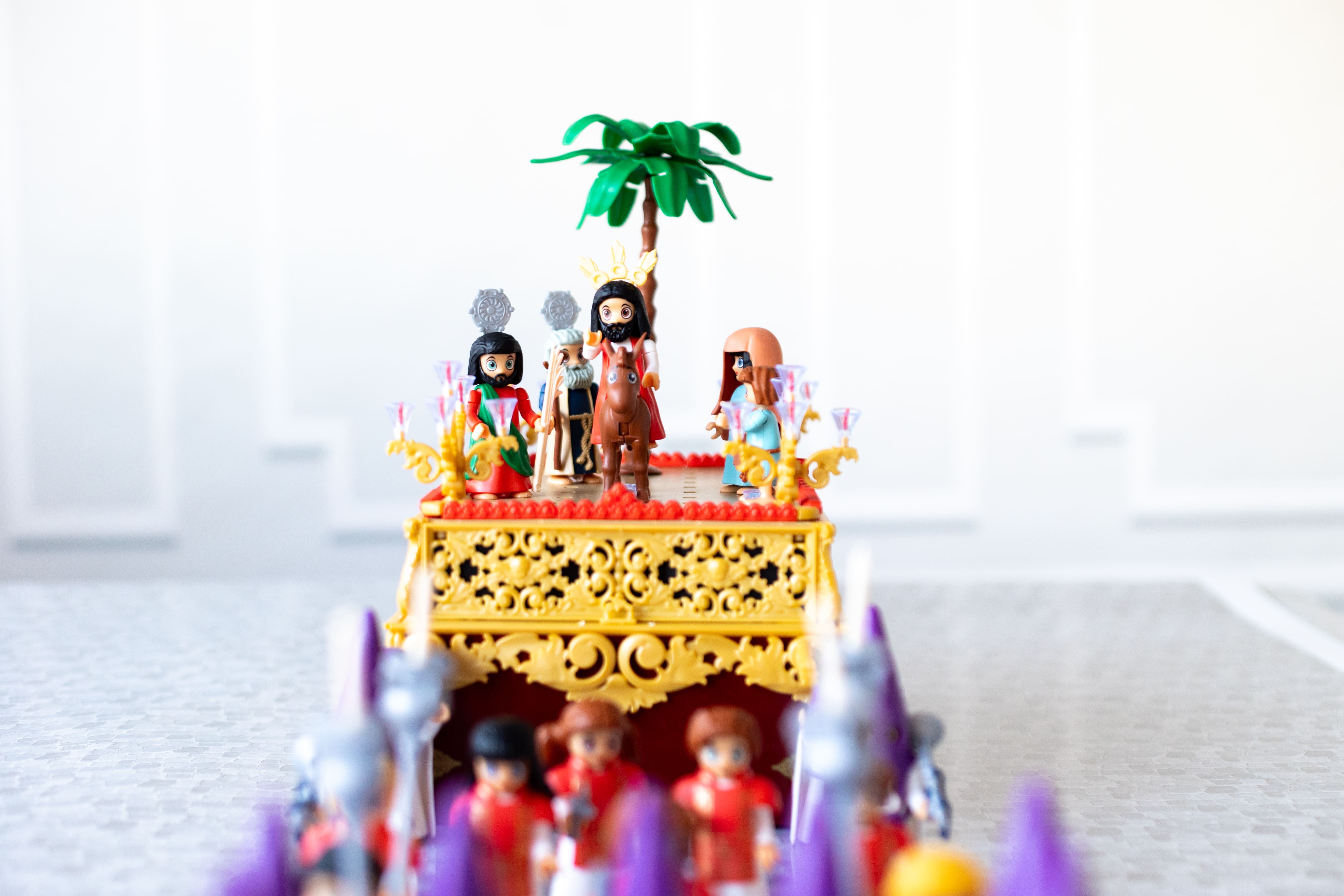 Woman in kitted sweater