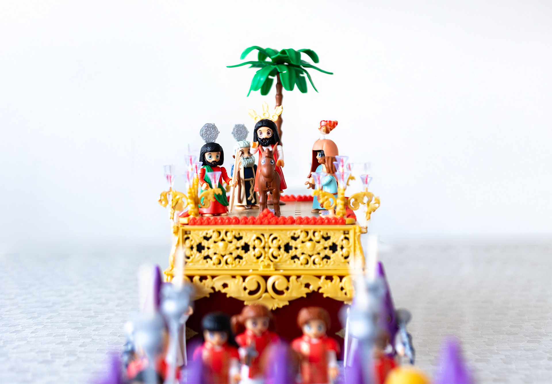 Woman in kitted sweater