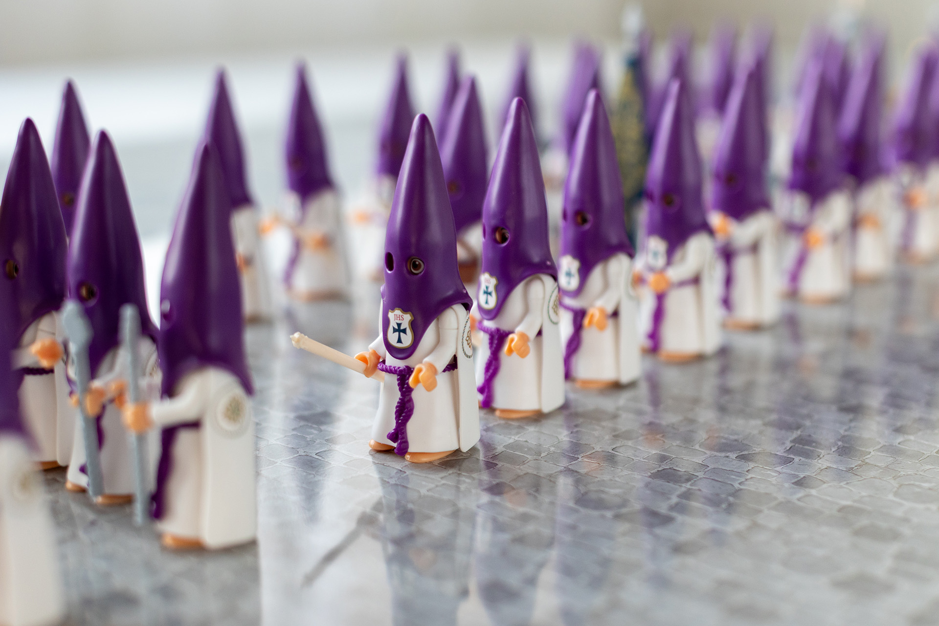 Woman in kitted sweater